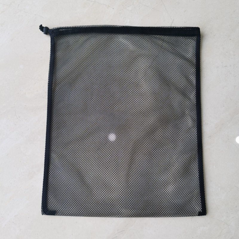 Black Coarse Mesh Laundry Wash Bag