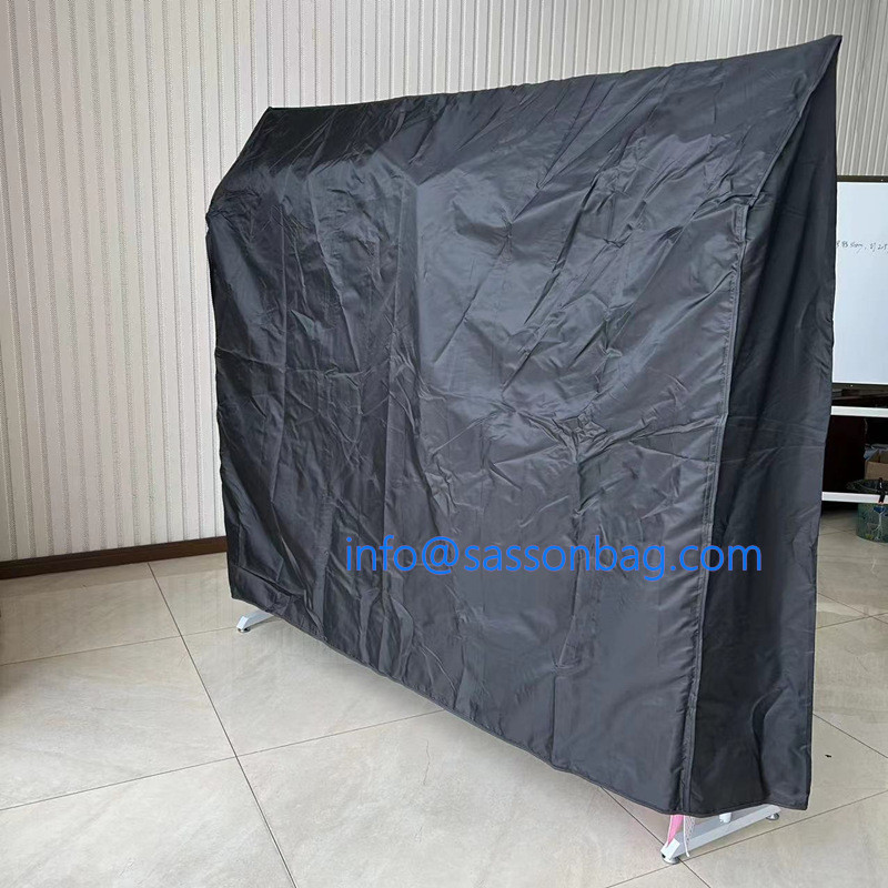 Black Taffeta 190T Material Clothes Rail Cover