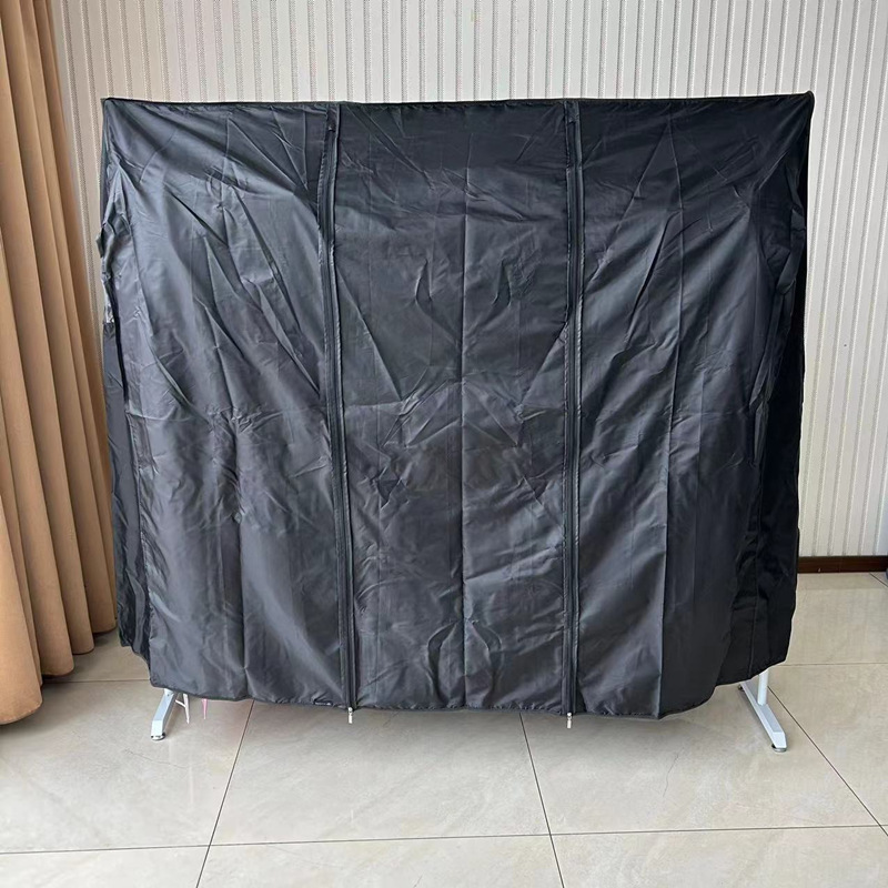 Black Taffeta 190T Material Clothes Rail Cover