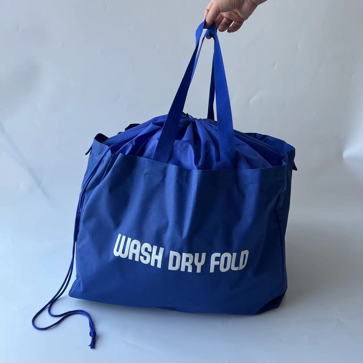 Large Capacity Blue Laundry Bag