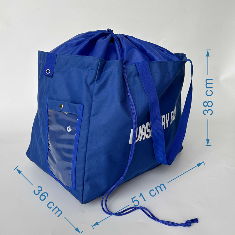 Large Capacity Blue Laundry Bag