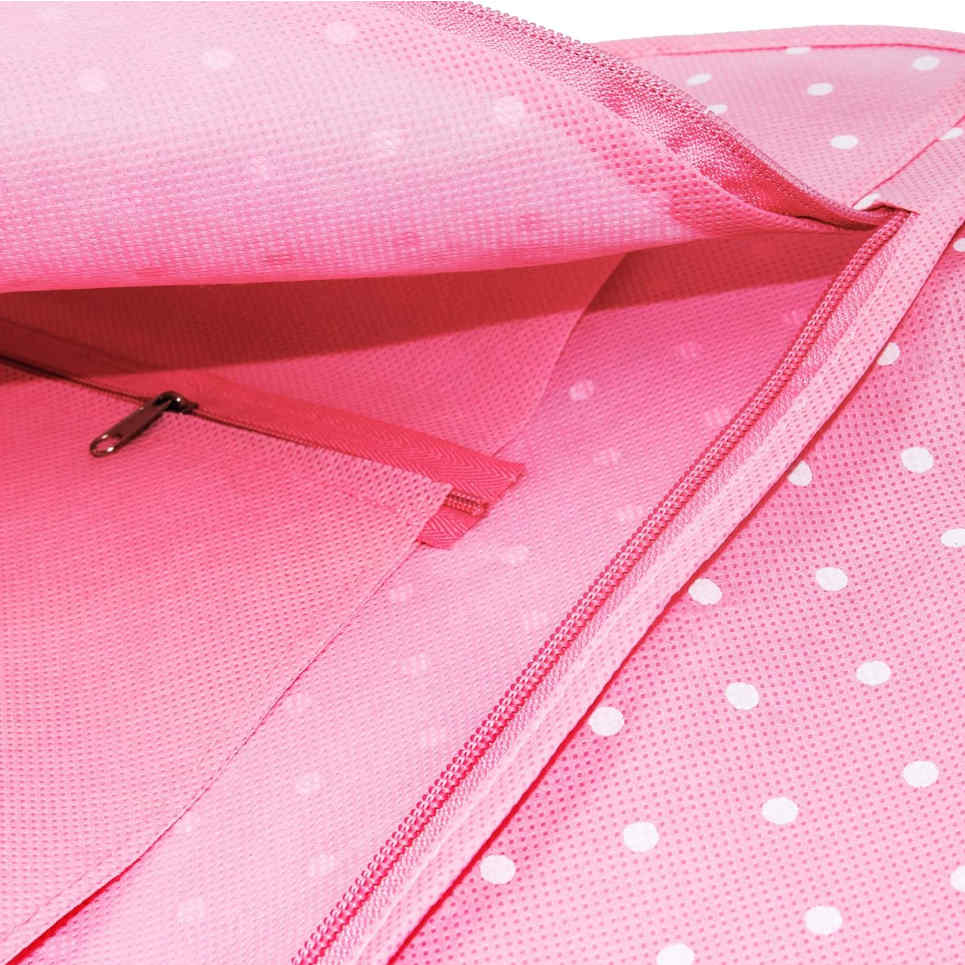 Pink Polka Dot Garment Bag