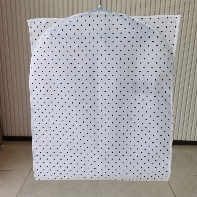 White Polka Dot Garment Bag