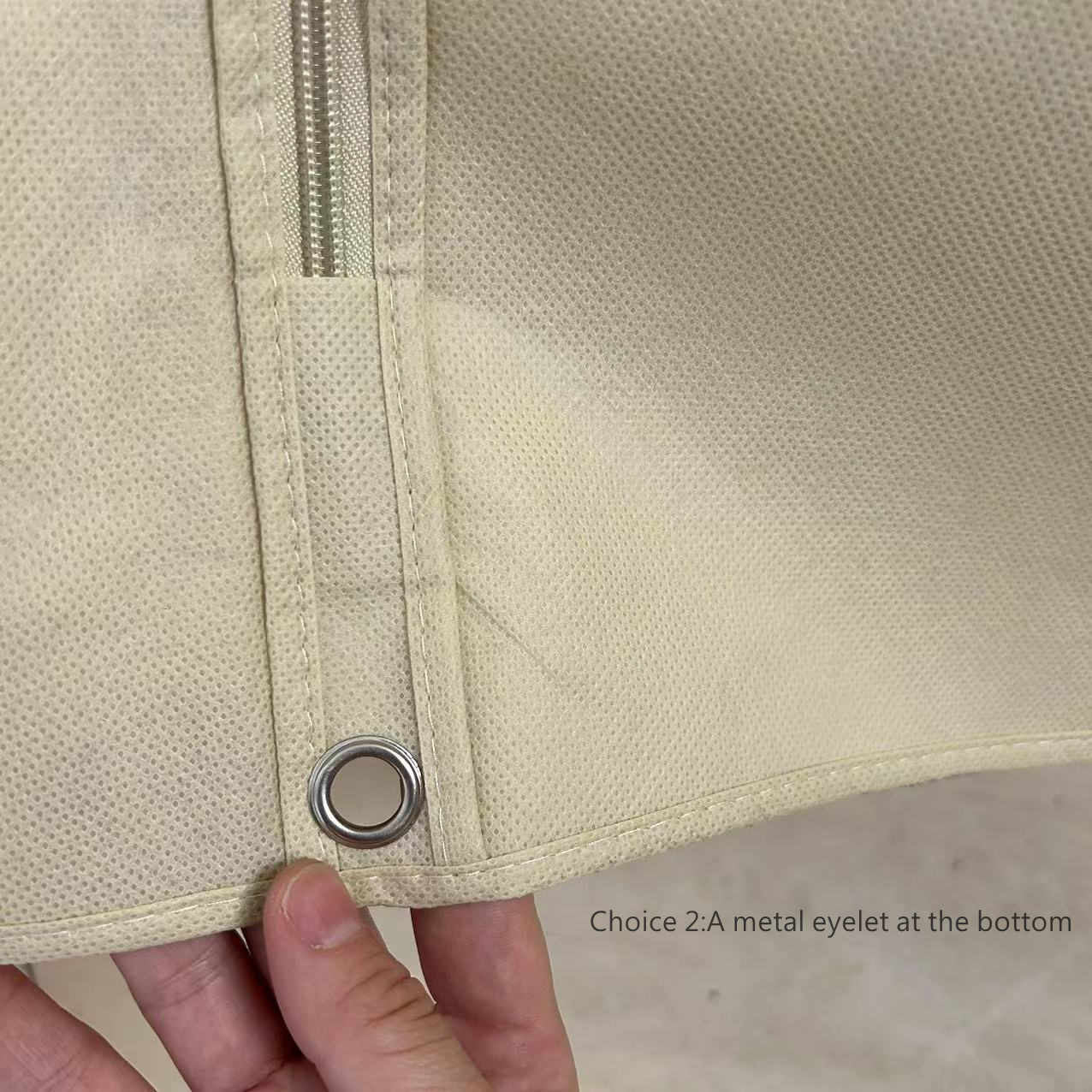 Cream Breathable Garment Cover