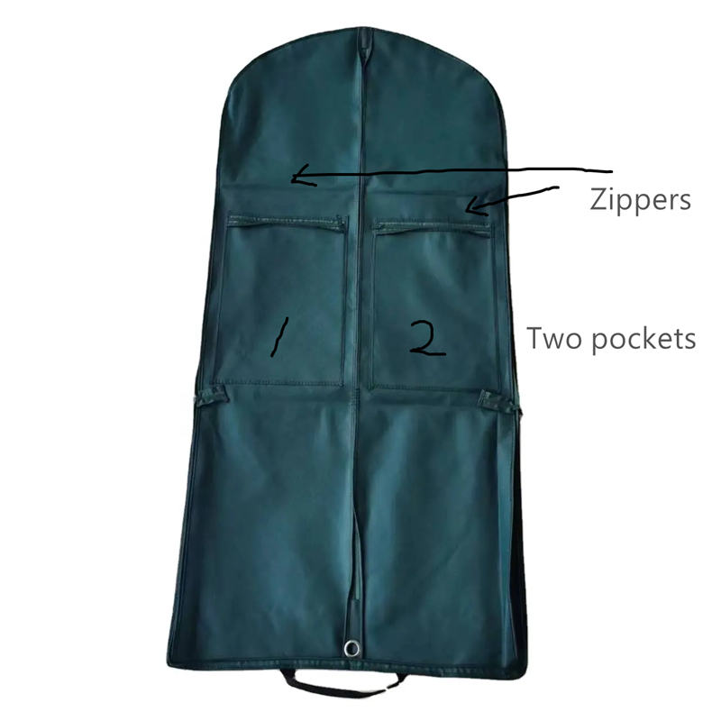 Dress Cover with 2 Zip Pockets