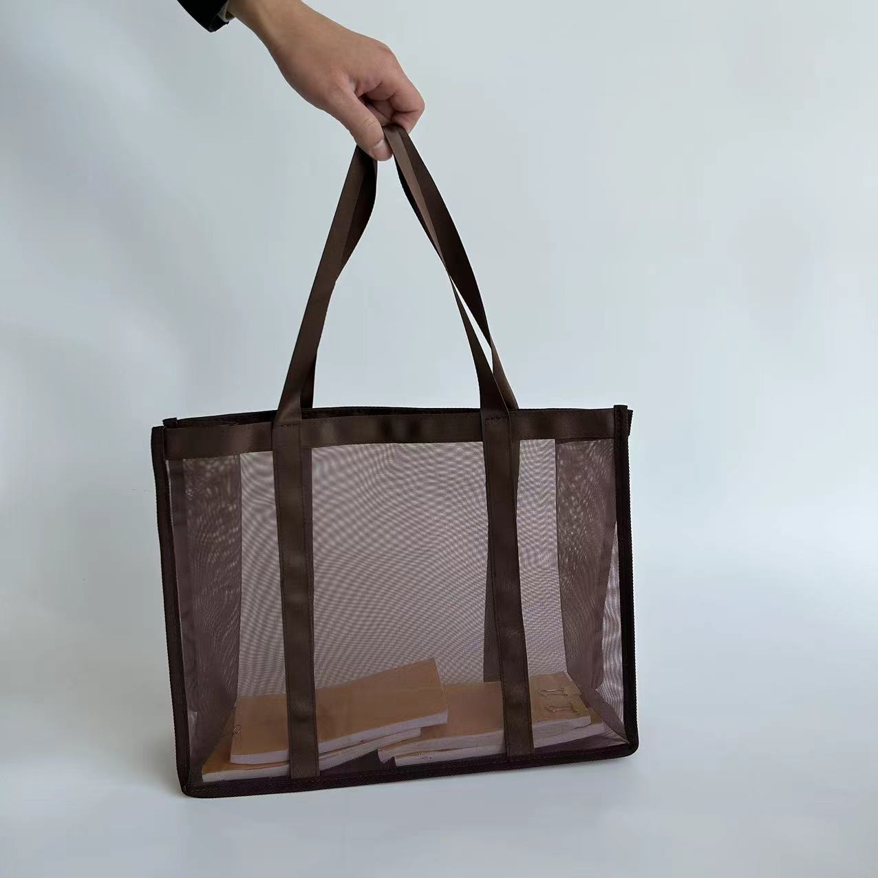 Brown Net Shopping Bag