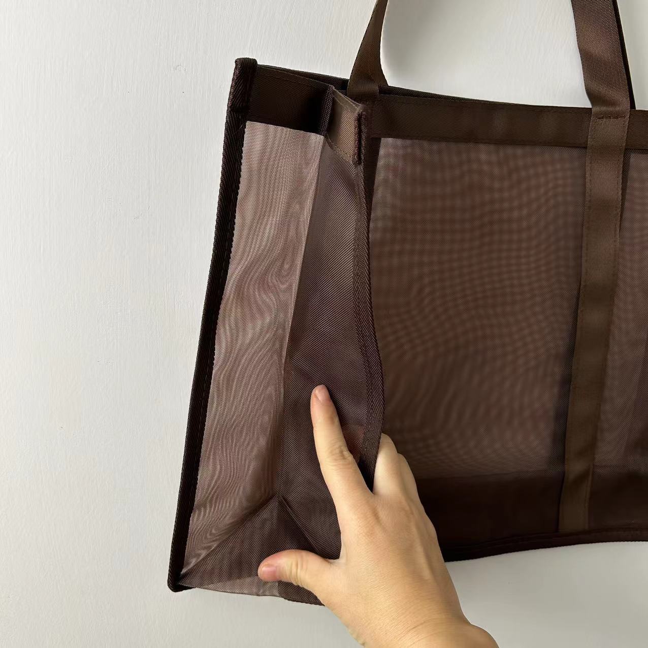 Brown Net Shopping Bag