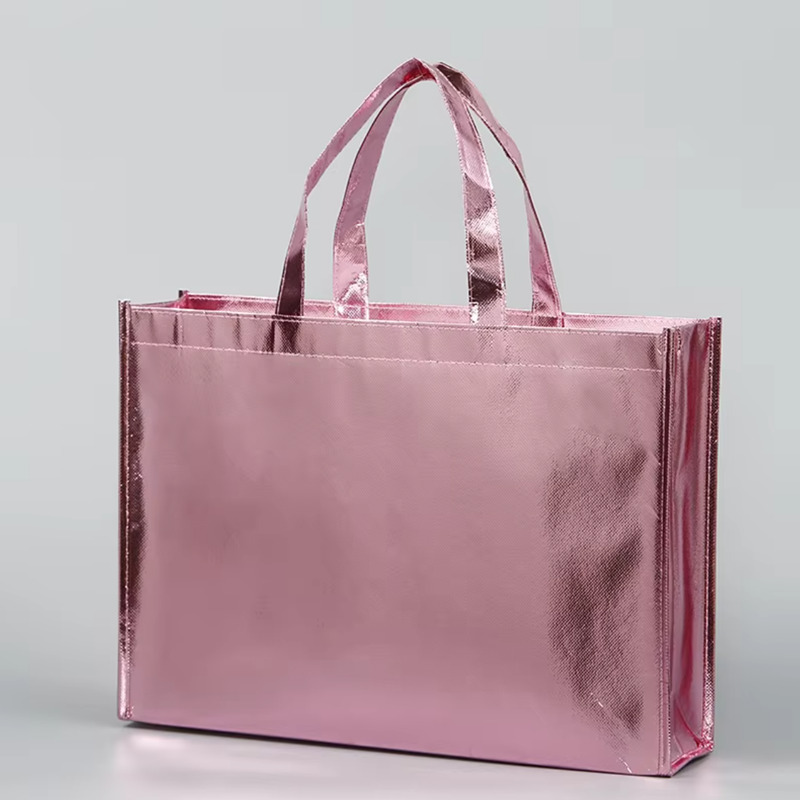 Metallic Laminated Tote Bag