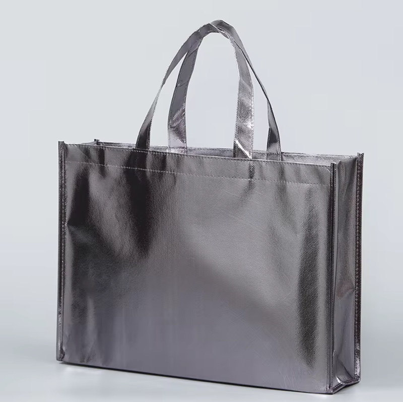 Metallic Laminated Tote Bag