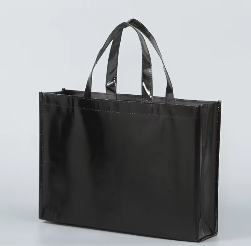 Metallic Laminated Tote Bag