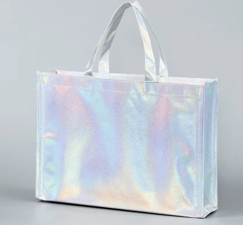 Metallic Laminated Tote Bag