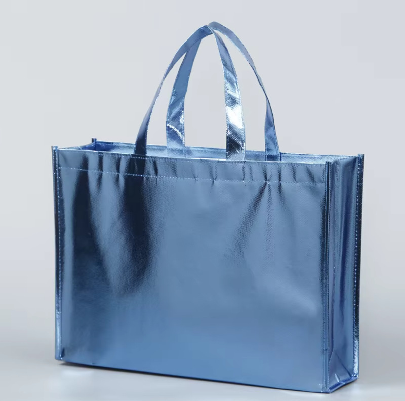 Metallic Laminated Tote Bag