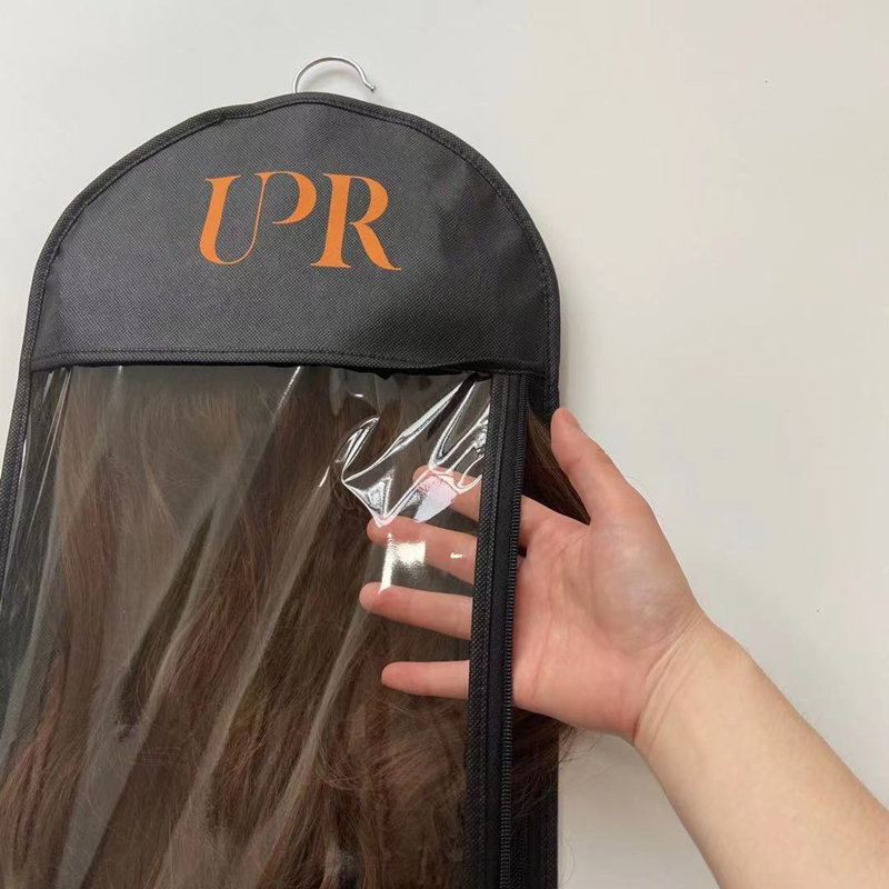 Black Packaging Bag For Hair Extensions