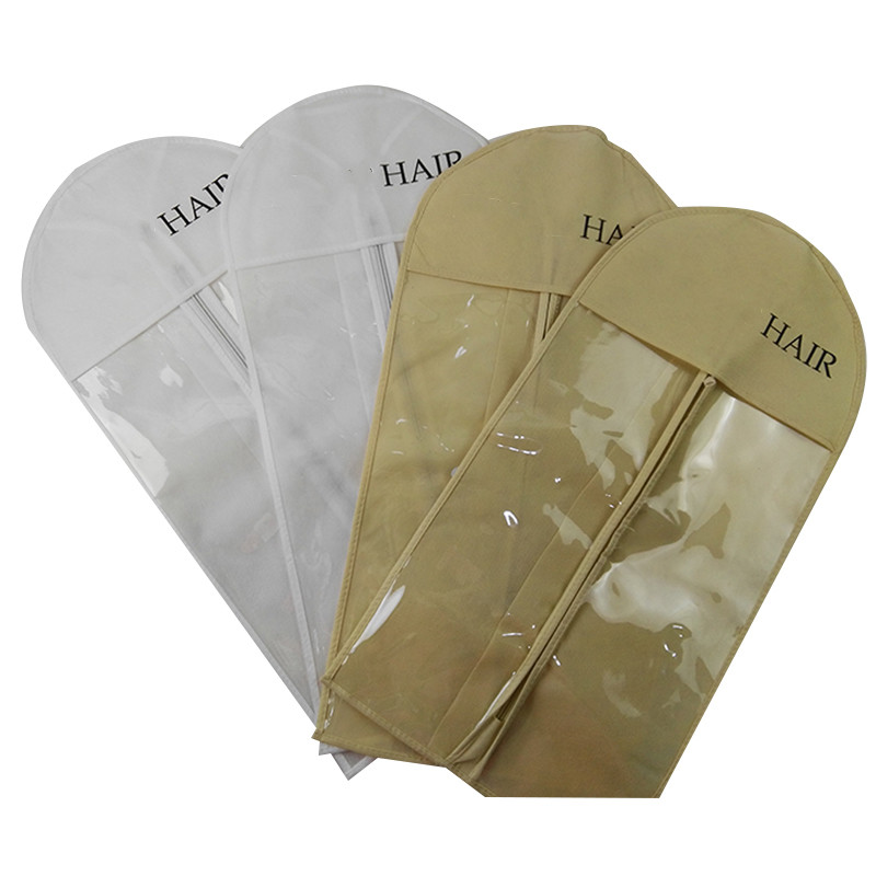 Beige Hair Extension Wig Bag