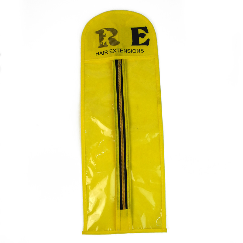 Yellow Hair Extension Bag