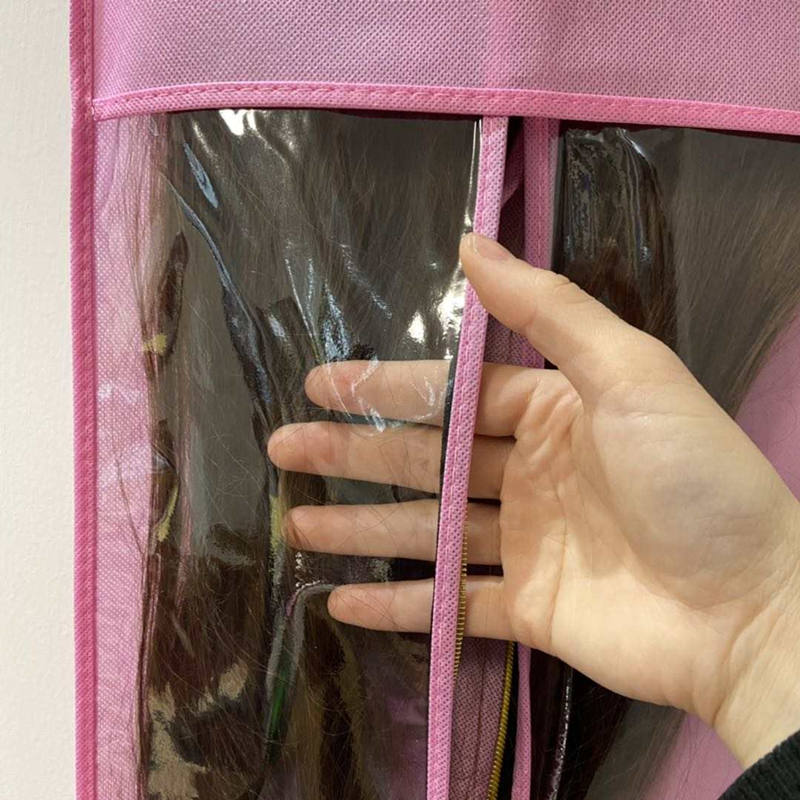 Pink Wig Storage Bag